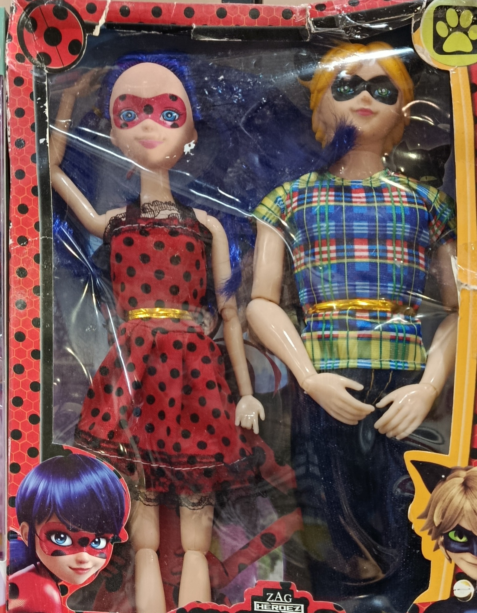 ست عروسک دختر کفش دوزکی و گربه سیاه