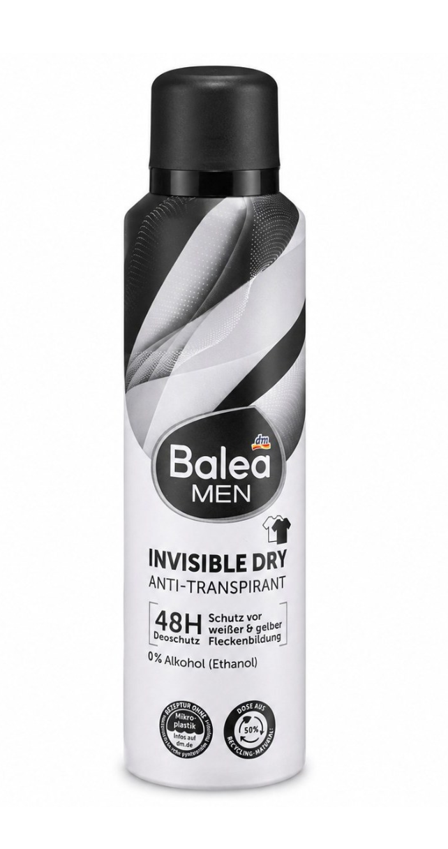اسپری ضد تعریق مردانه بالئا مدل Invisible Dry 48H حجم 200 میلی لیتر