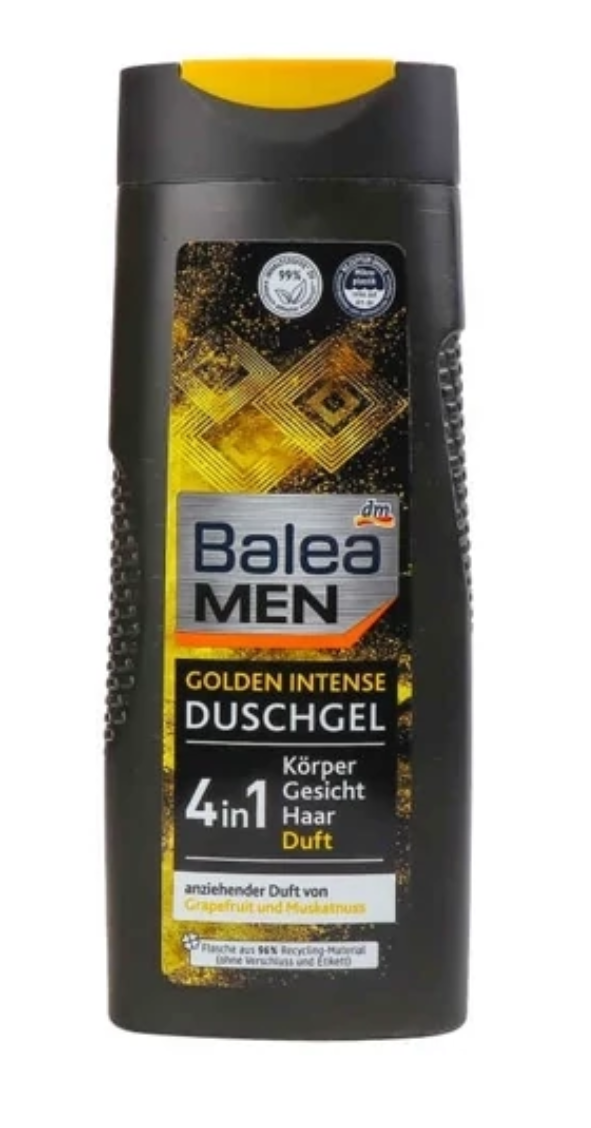 شامپو مردانه بالئا Golden Intense با رایحه گریپ فروت مناسب انواع پوست و مو حجم 300ml